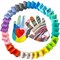 Hapinest Make Your Own Clay Handprint Bowl Kit for Kids, Arts and Crafts for Boys & Girls Ages 6 Years and Up